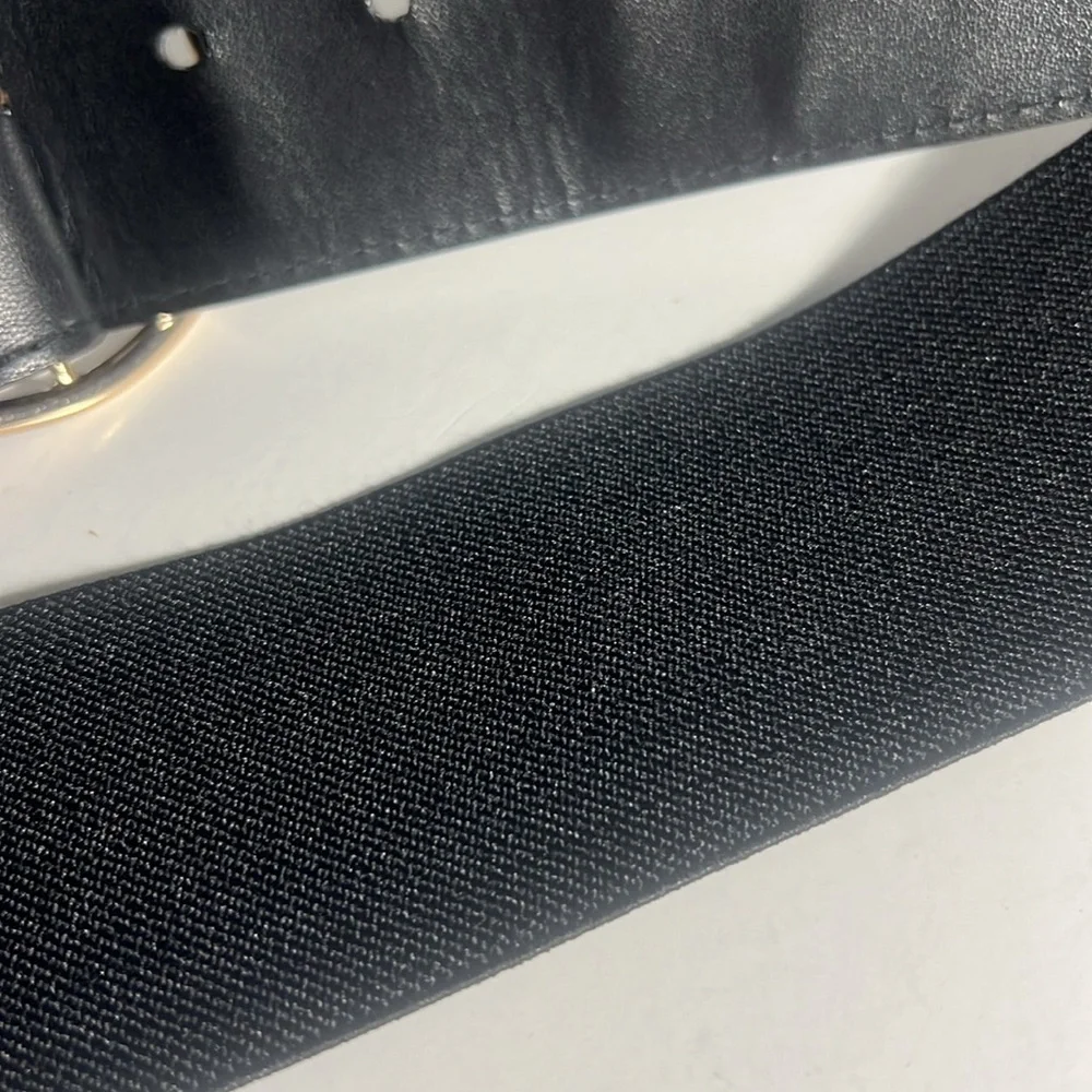 Nine West black elastic belt size M/L